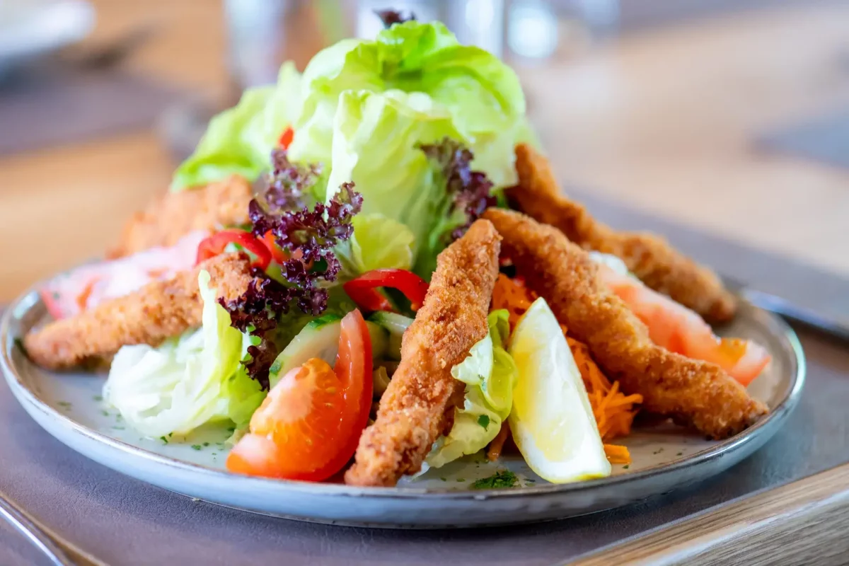Restaurant Unser Unterberg - Turkey strip salad dish
