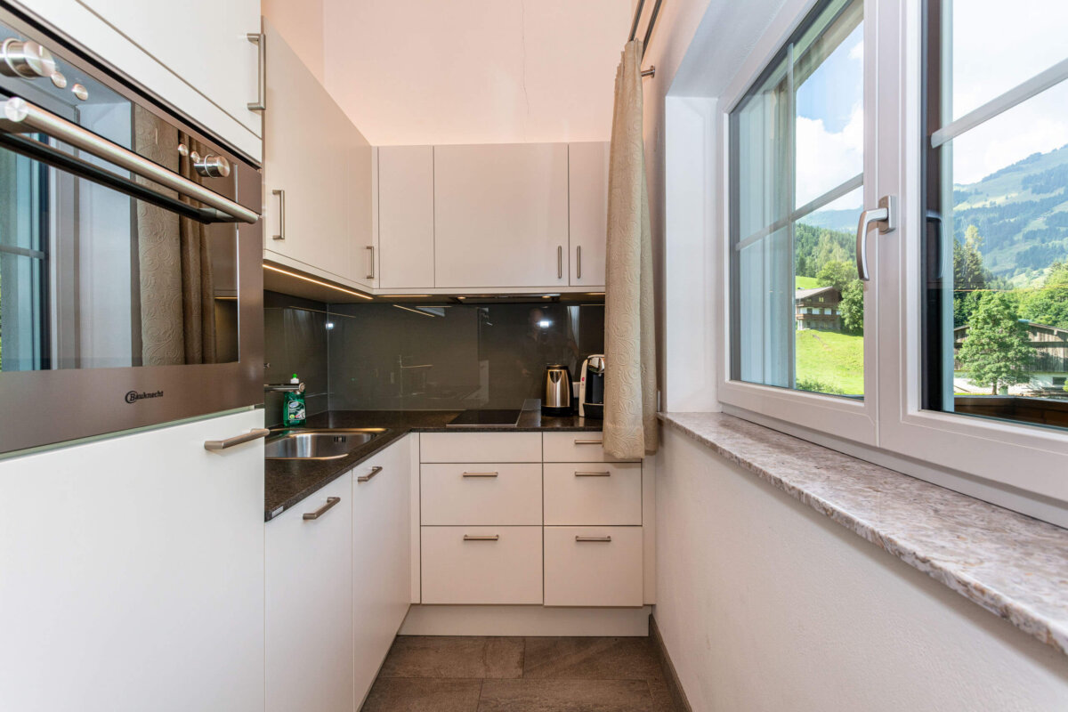 Unser Unterberg Apartment Küchenansicht